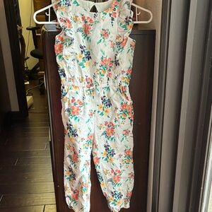 Janie and Jack Floral Print Romper